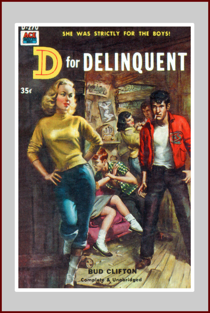 D for Delinquent, pulp novel